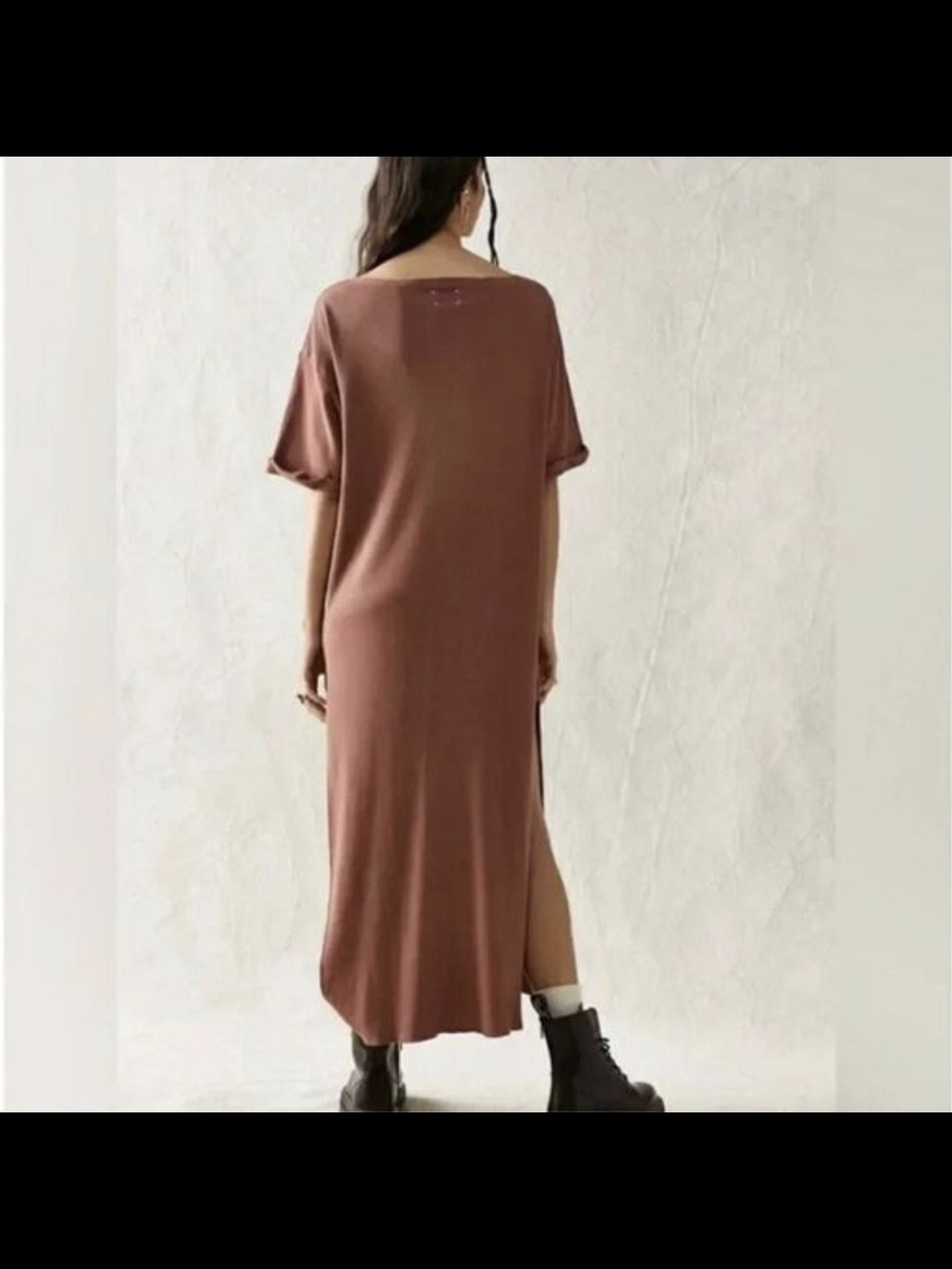 Free People x Vintage Souls Slouchy Maxi Dress with Rose Graphic - Picture 15 of 15